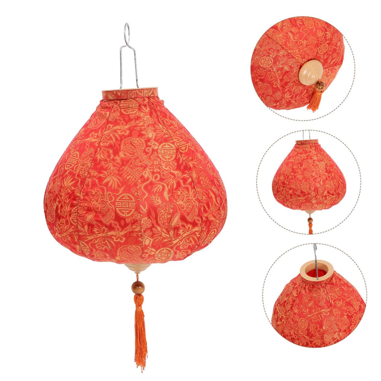 Happyyami Lanterna Elegante Nappa per Decorazioni da Giardino Lanterna da Appendere all Esterno per Matrimoni e Feste per Uso Interno ed Esterno
