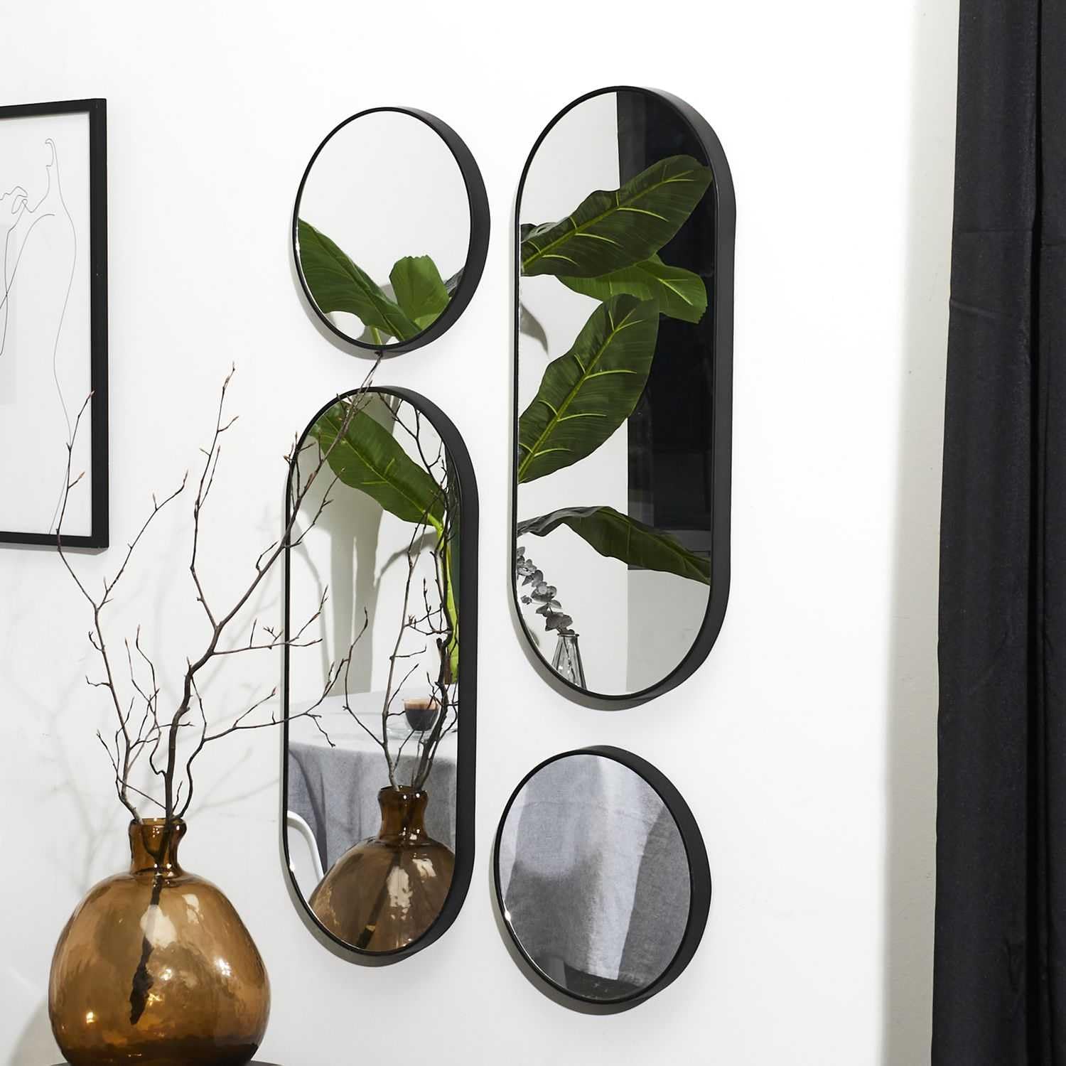 HOME DECO FACTORY Seifenspender Keramik Rillen-Design Schwarz