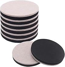 Guinoya Furniture Sliders, Pack of 8, 3.3 inches (83 mm) Round Furniture Moving Pads, Reusable, Easy to Move Heavy Furniture, Scratch Resistant and Soundproofing (Beige)