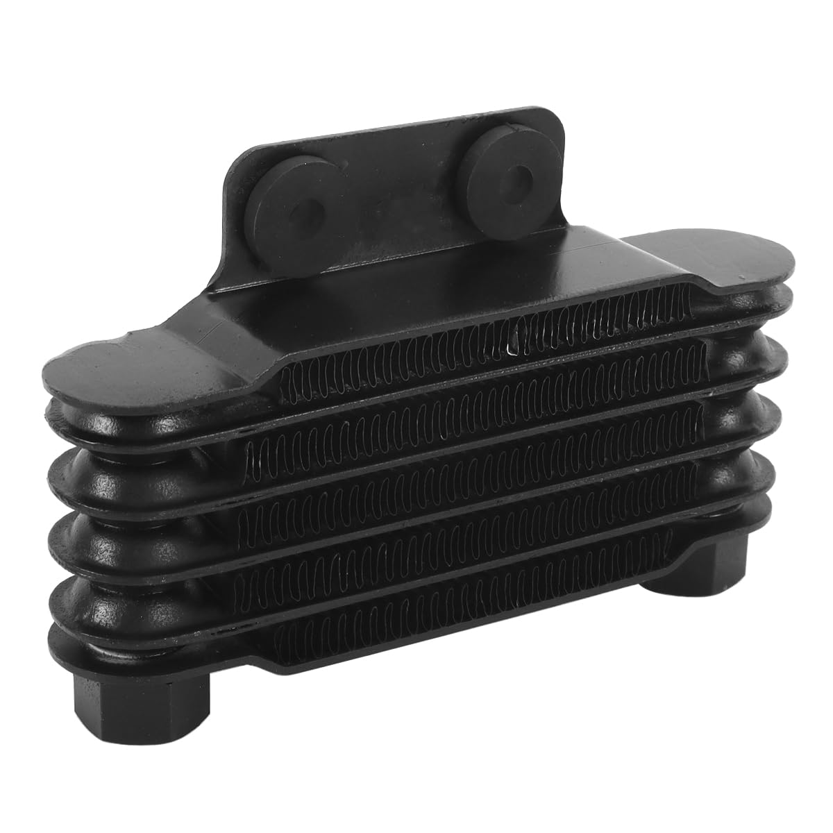 Radiatore olio motore universale a 5 file per moto da cross ATV da 100-250 cc - Radiatore di ricambio in lega di alluminio, nero