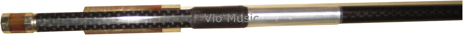Vio Music #750 Ox-horn Woven Carbon Fiber Fluer-de-lys Inlay Violin Bow, 4/4 Full Size