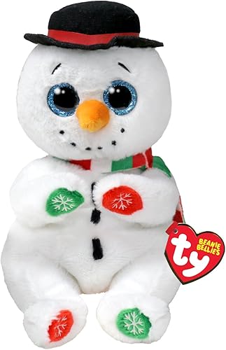 Ty Toys - Gorro regular de muñecos de nieve, Ty Teddies, juguetes para niños y niñas, juguetes coleccionables de peluche