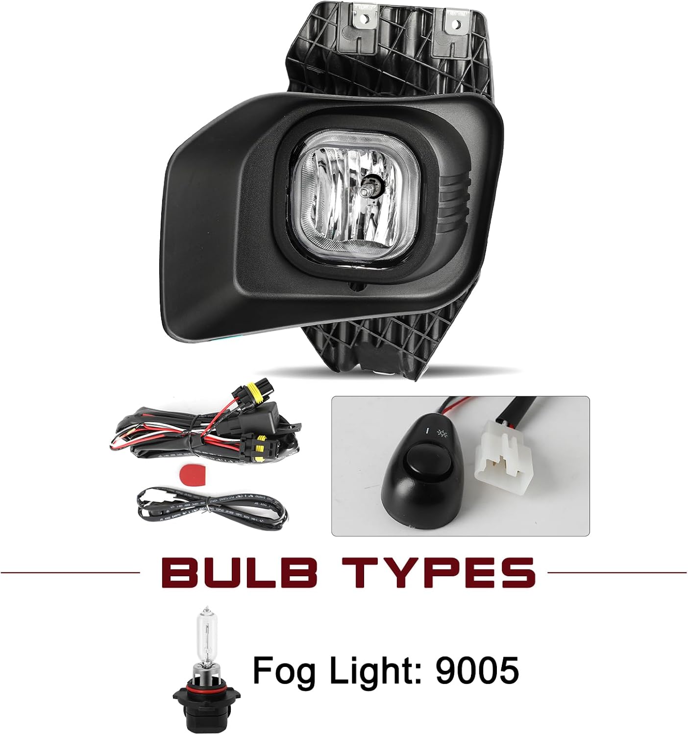 JSBOYAT Headlight & Fog Light Assembly Replacement for 2011-2016 Ford F250 F350 F450 F550 Super Duty Headlamp Fog Lamp