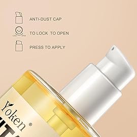 Yoken Vitamin E Oil 8 Oz Organic Vitamin E oil for Skin Vitamine oils for Face Perfect Bath and Body Oil Cold Pressed Hexane Free Non-GMO Gluten Free Formula