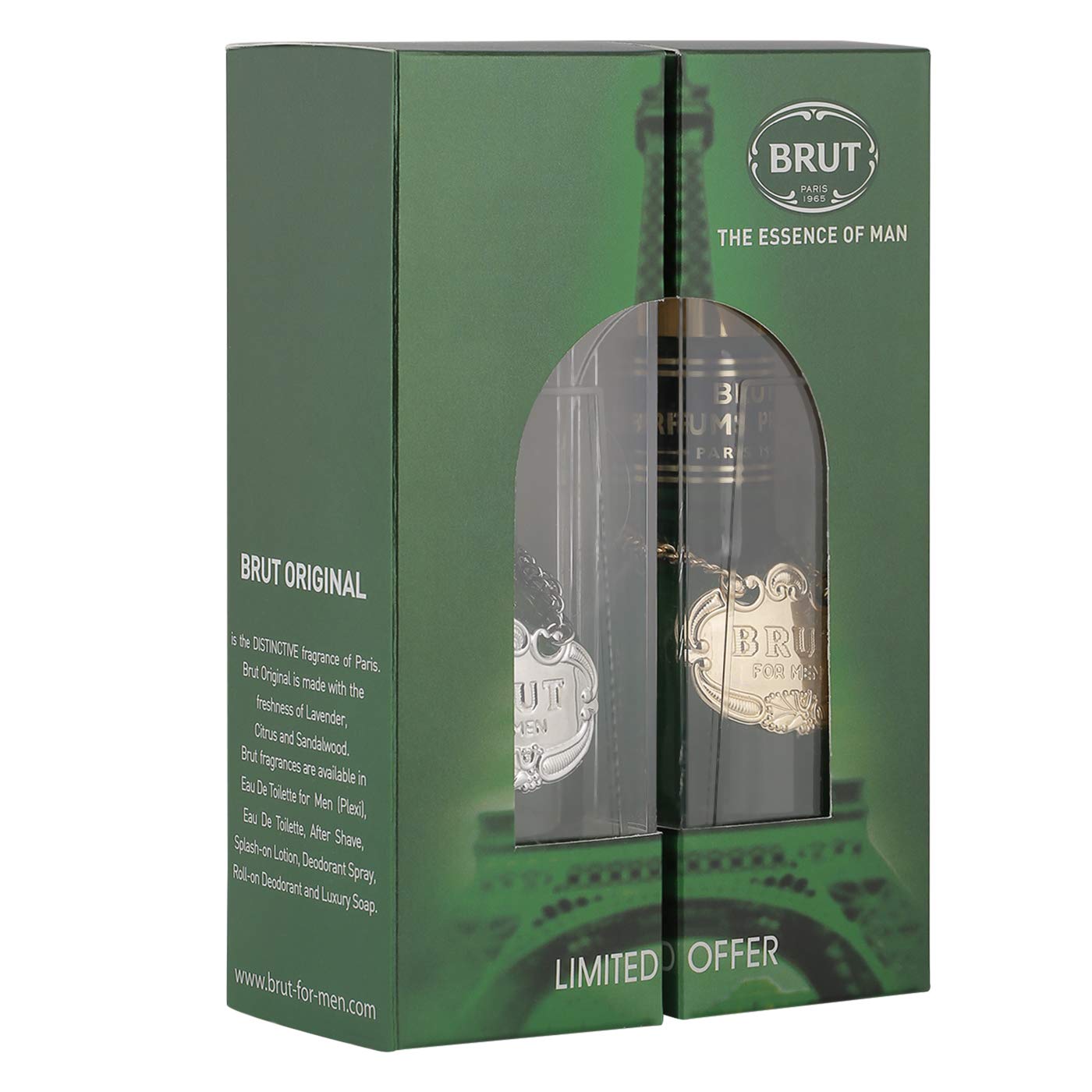 Brut Plexi Eau De Toilette Perfume For Men, 100 ml (Pack of 2)