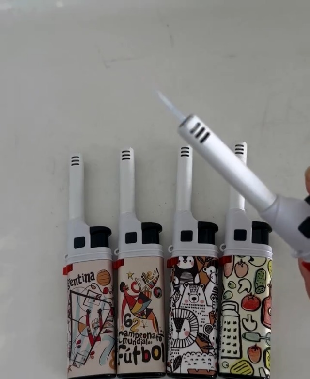 Encendedor a gas para cocina resistente al viento, pack 5 miniatura 5
