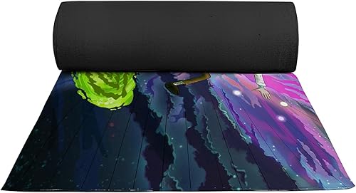 Miniatura 7 de DreamController Ricky Morty - Alfombras personalizadas para habitación de jugadores (62 x 40 pulgadas), alfombras de sala de juegos inspiradas en