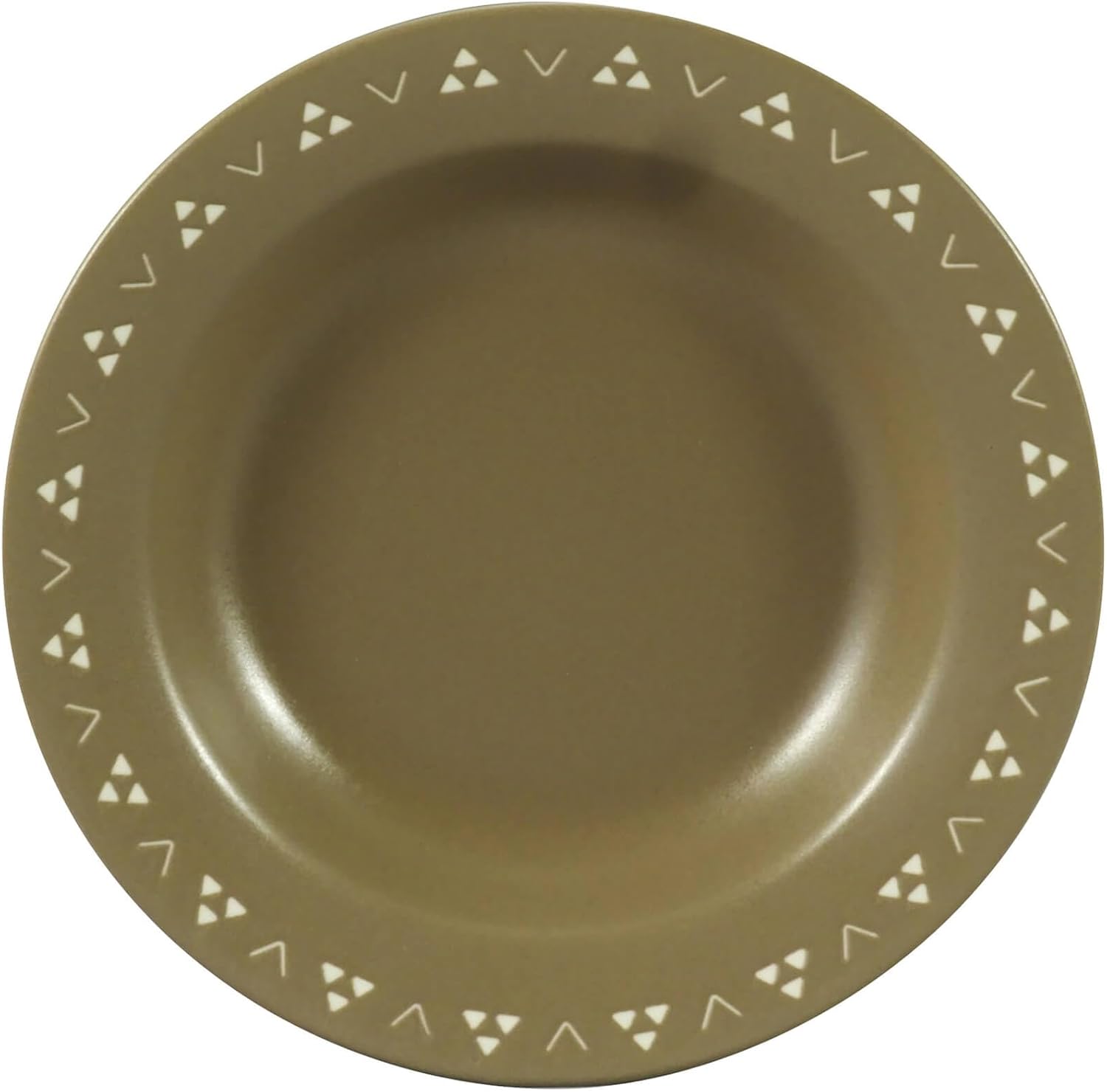 Yamaka Shoten YMK83-355 Plate, Pasta Plate, Curry Plate, Deep Plate, Soup Plate, Microwave Safe, Dishwasher Safe, Approx. 9.1 inches (23 cm), komon Scale, Brown, Mino Ware, Made in Japan