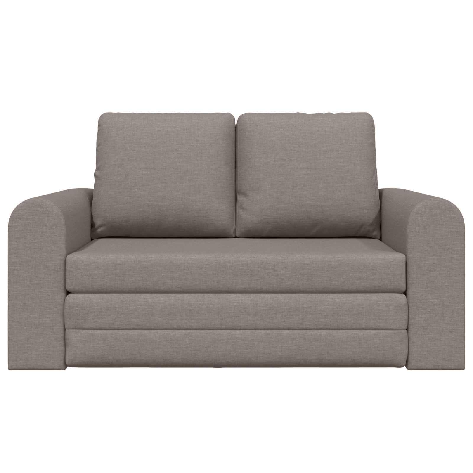 Canapé-lit 60 cm, taupe, tissu