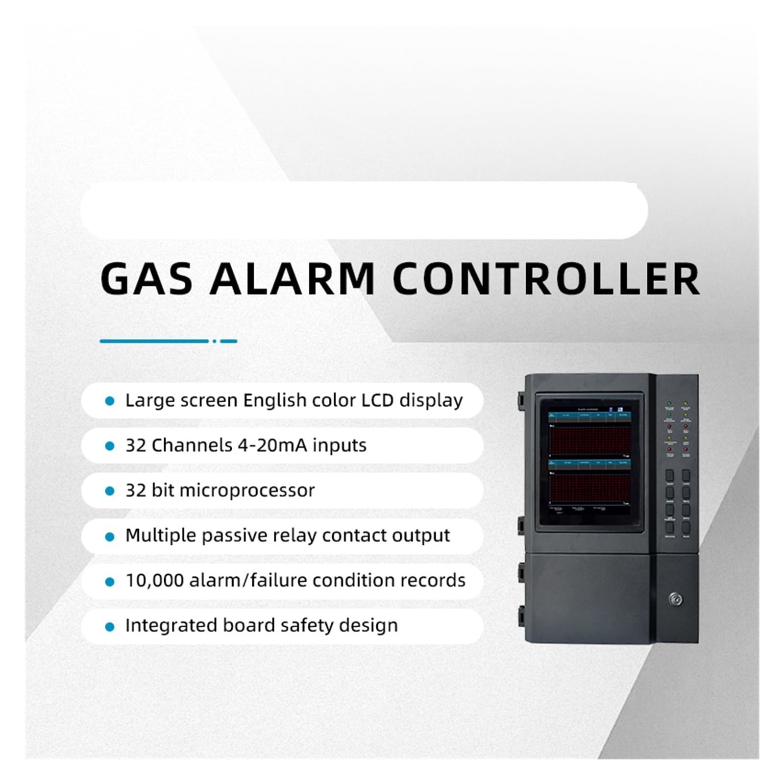 Rilevatore di Gas, S8500 Controller di allarme gas a 32 canali for rilevatori di gas che monitorano il pannello di controllo allarme gas