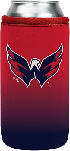 Sok It Can Sok - Funda de neopreno aislada de NHL para cerveza y soda (Washington Capitals, funda para lata de 16 onzas)