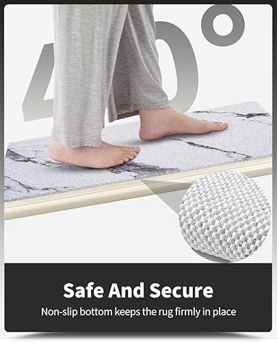 Miniatura 47 de Tapete antideslizante para bañera, 16 x 24 pulgadas, tapetes de ducha para bañera, tapetes de baño de PVC con textura de lufa para áreas húmedas,