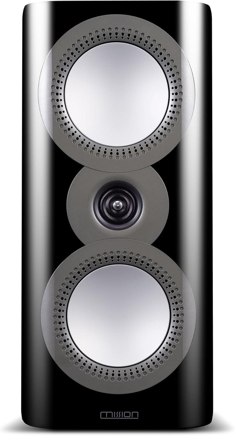 Mission ZX-2 Bookshelf Speakers (Pair) – Premium Passive Hi-Fi Tower Speakers, British Engineered, Dual 5.25" DiaDrive Bass Drivers, 1.5" Ring Dome Tweeter, 150W, 45Hz–24kHz, Piano Finish