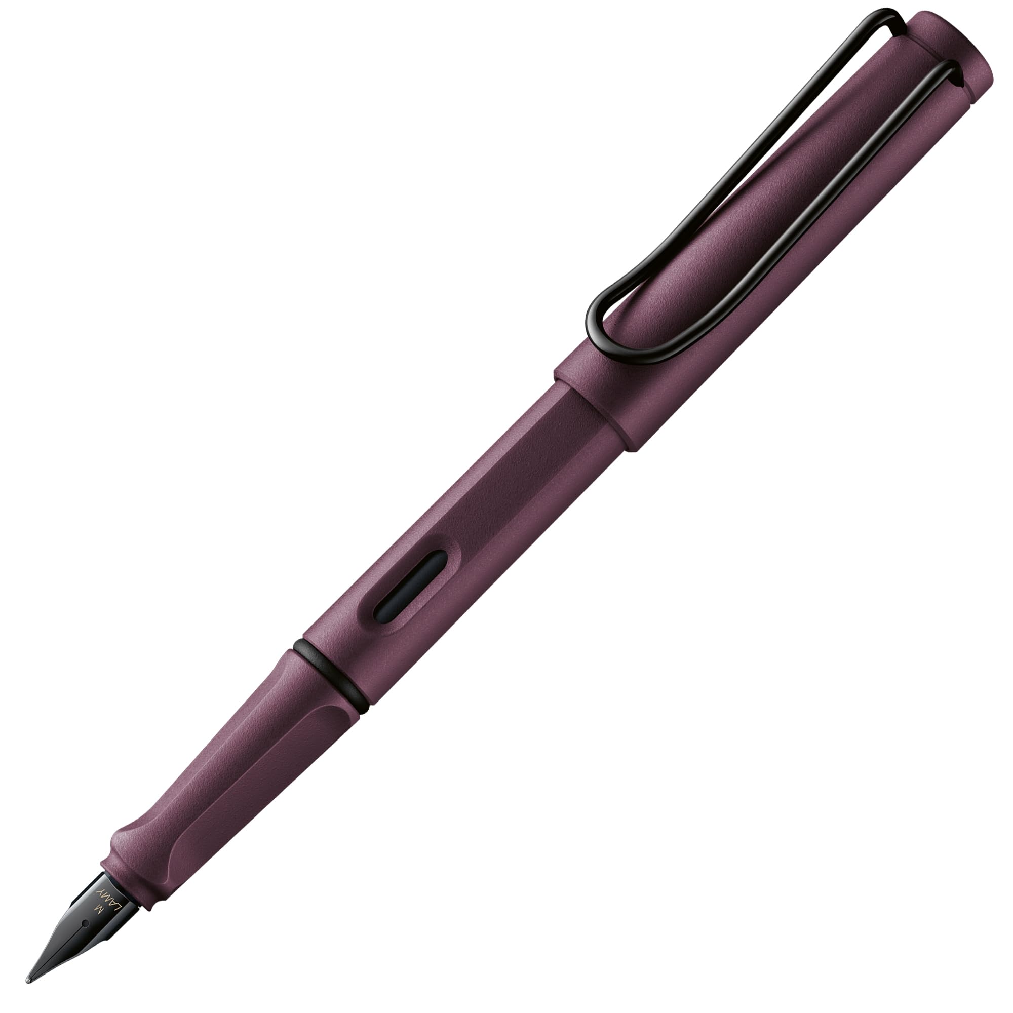 Lamy safari scarlet - Rollerball Pen with ergonomic grip & line width M - for pleasant long writing - made of robust ASA plastic - including rollerball refill M 63 in black