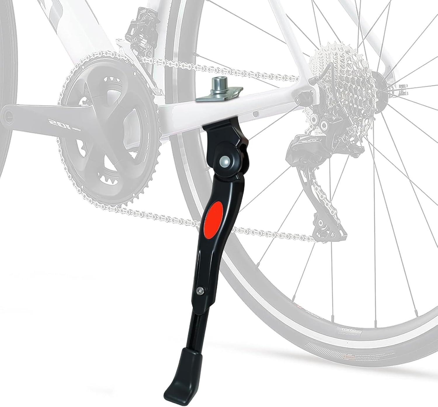 Adjustable Fahrradst nder for Decathlon Btwin Fold, Center Mount Side Stand Adjustable Parking Rack Aluminum,A Black