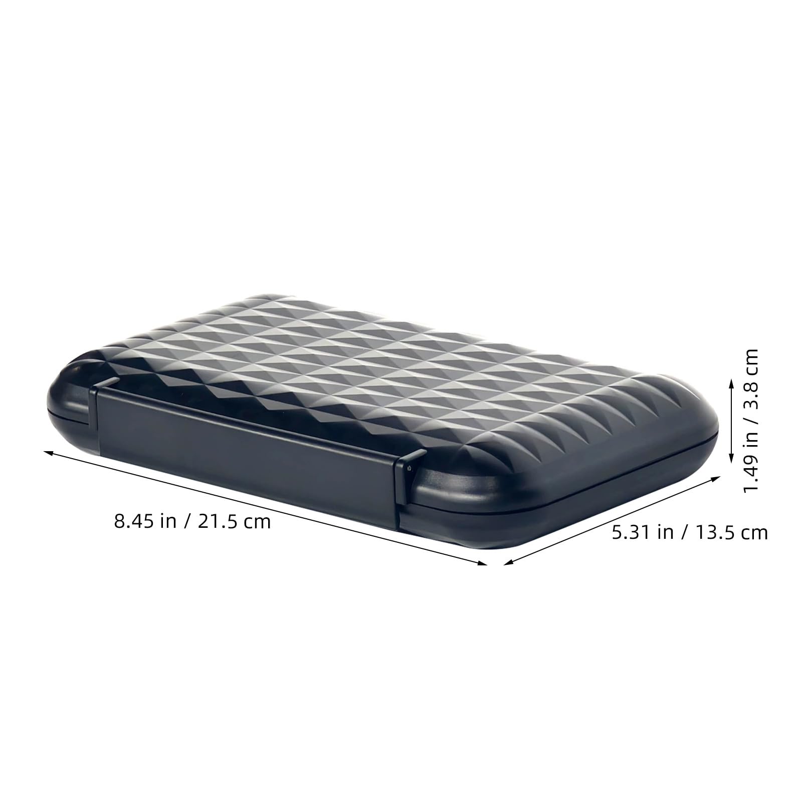 Toddmomy Humidor da viaggio per sigari - Custodia portatile a prova di umidità con rivestimento interno in cedro per conservare fino a 5 sigari - Dimensioni 8x5 ideale per viaggi di lavoro,