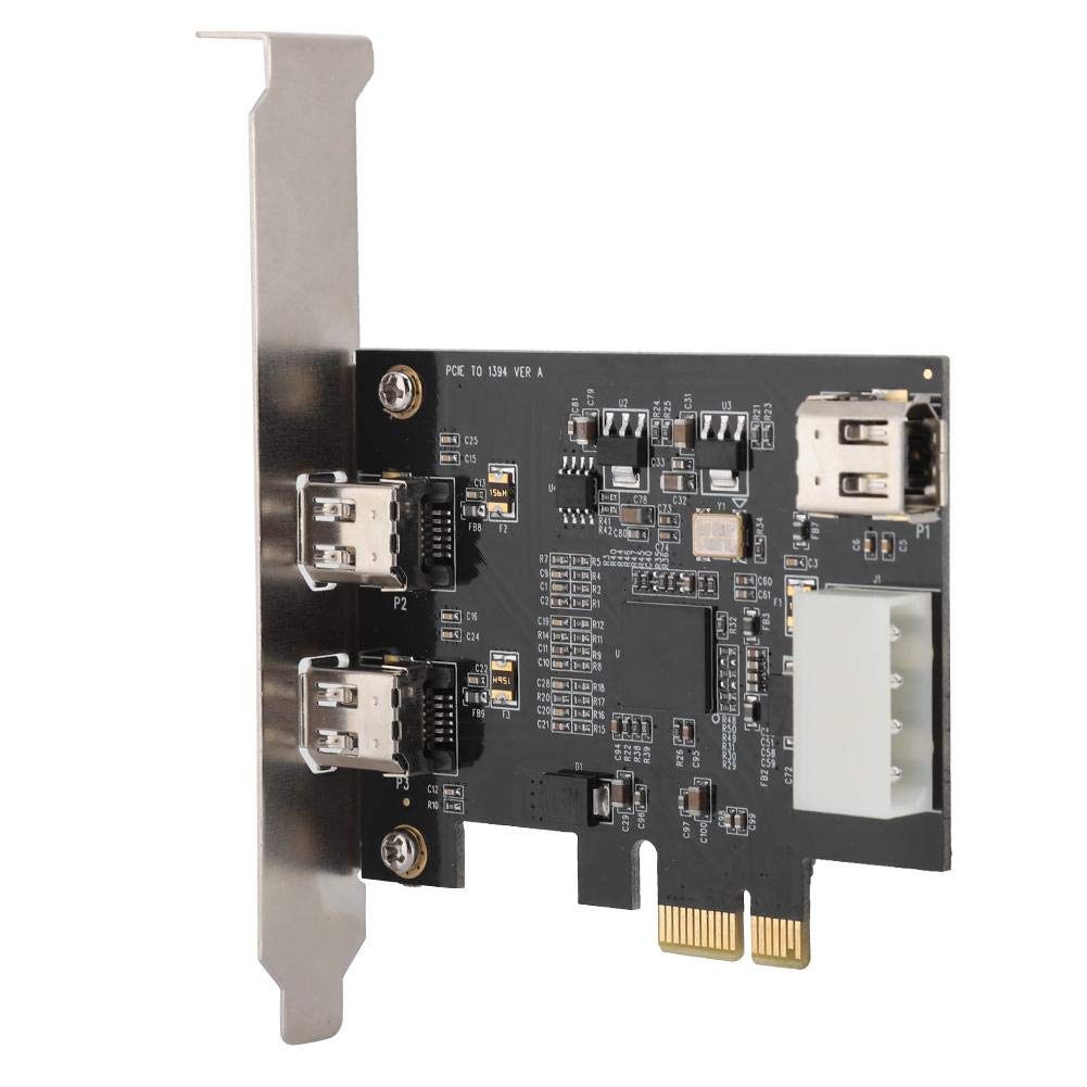 Diyeeni Carte Principale avec Puce de contrôle Principale XIO2213, Adaptateur de Carte contrôleur 1394a 800Mbps Carte de Capture vidéo FireWire 800 Compatible avec Les périphériques IEEE1394A