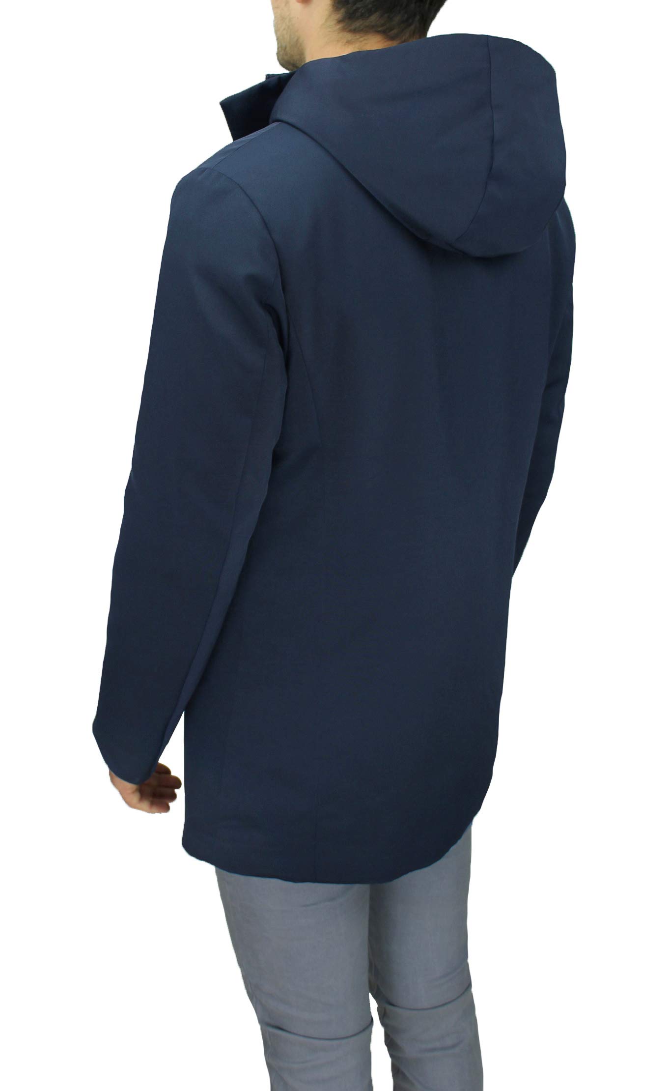 Giubbotto giaccone uomo Sartoriale Blu Giacca Soprabito Elegante Invernale