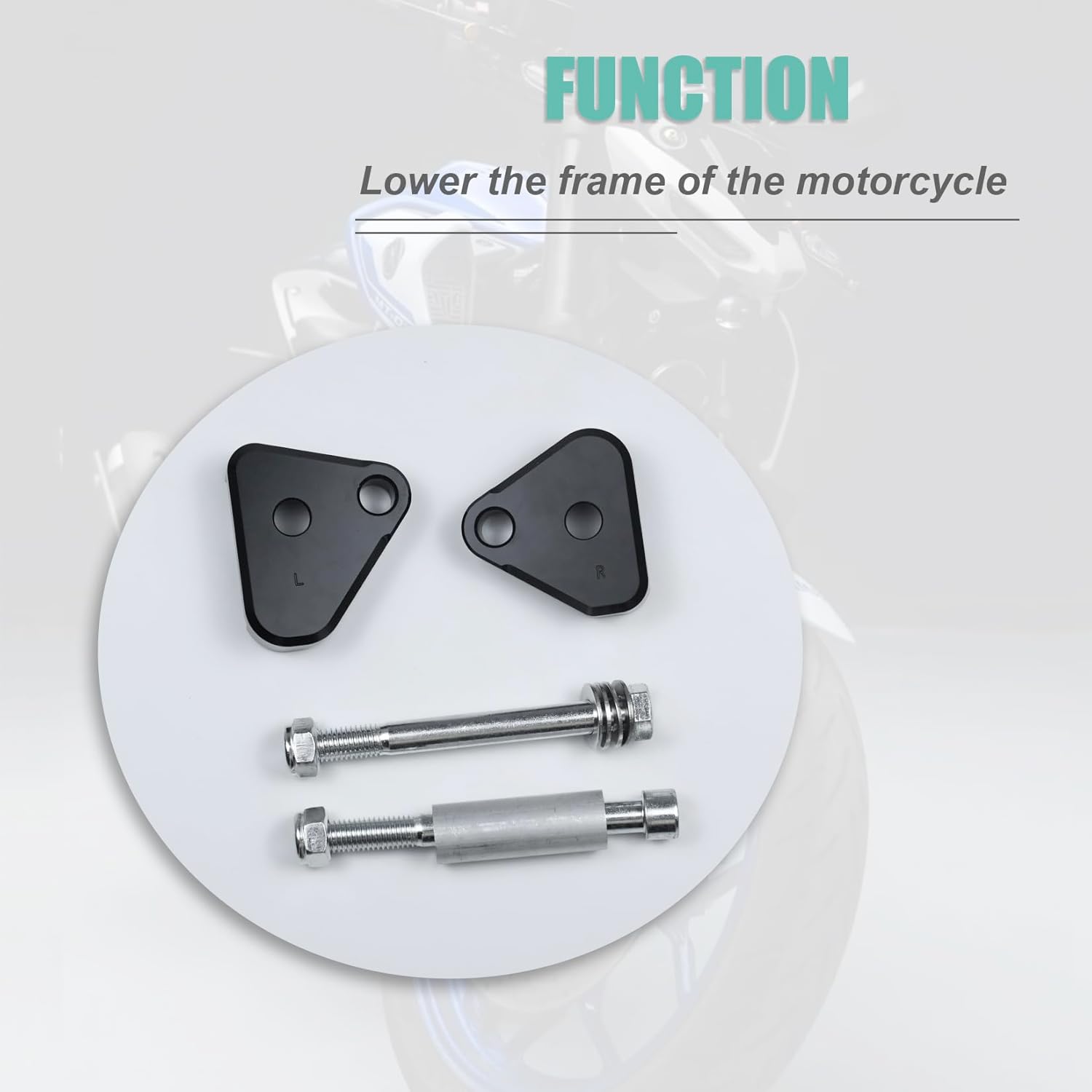 R3 Lowering Links Kit 1.5'' Inches Lower Compatible with MT-03 2016-2024 MT 03 & YZF-R3 2015-2025 YZF R3