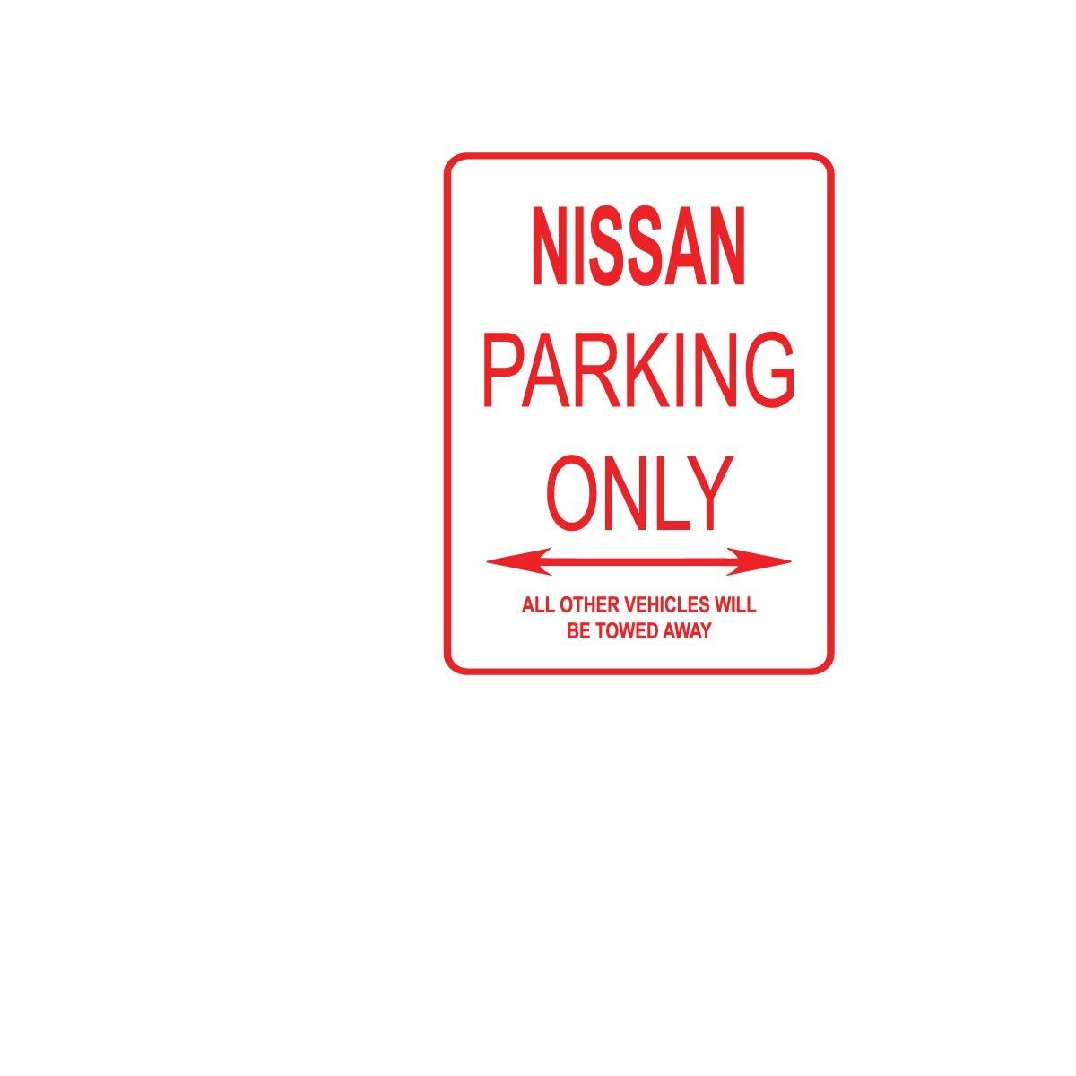 Yelacecca Tin Sign Nissan Parking Only Street Sign 12" X 8"