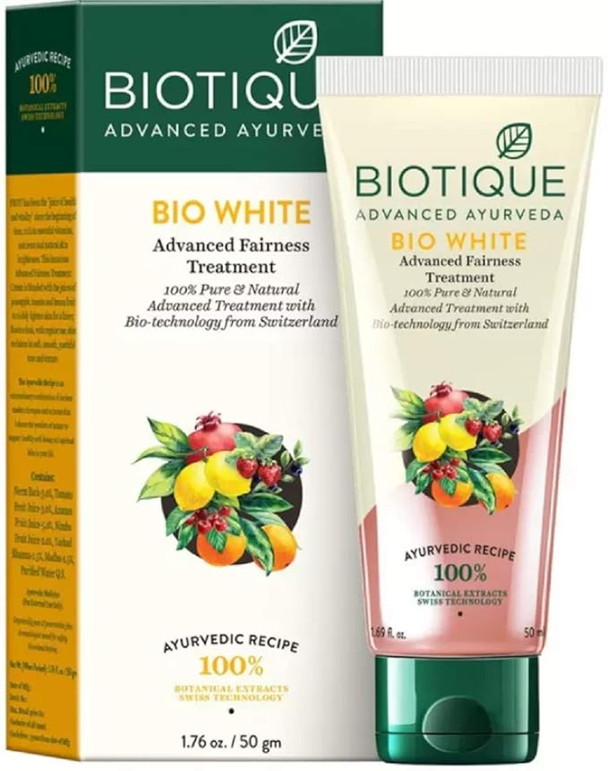 Biotique Bio White Advanced Fairness Treatment Cream (50g) Amazon.in