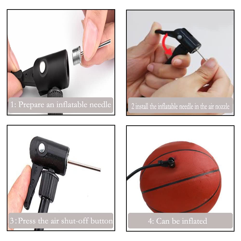 Set 8 Aghi Per Pompa A Sfera - Doppio Foro, Per Palloni Calcio/Basket/Rugby, Gonfiaggio Rapido - Foto 8