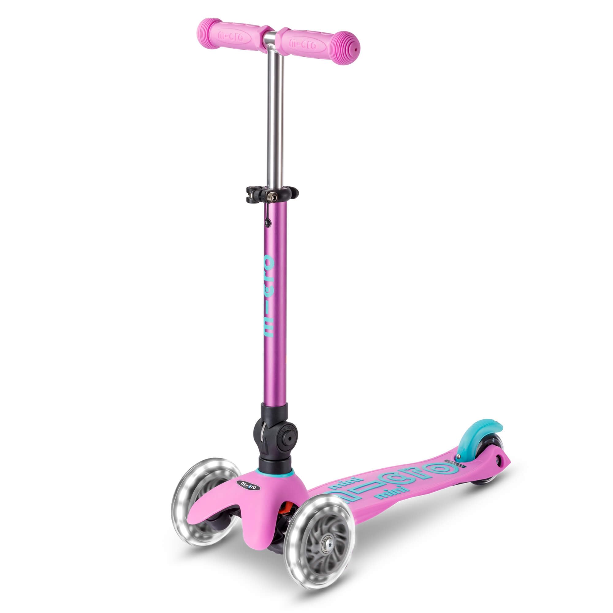Scooters | Mini Micro Deluxe Foldable Children's Scooter | Handlebar Adjustable & Foldable | Extra Grippy Deck | Weather Tested Stem | Lightweight | 2-5yrs | Boys & Girls