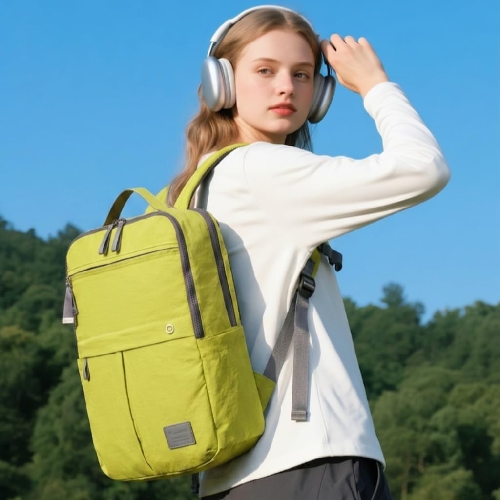 Travel Laptop Backpack for Women, Waterproof Lightweight Daypack with Multiple Pockets, Large Capacity Casual Work Backpack for Daily Use
