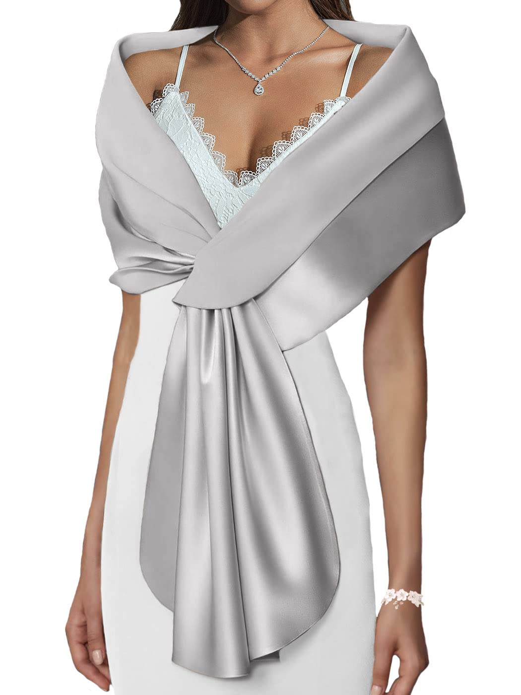 Cipria Rinascimento Color Cipria Stola Rosa Antico Abito Fucsia