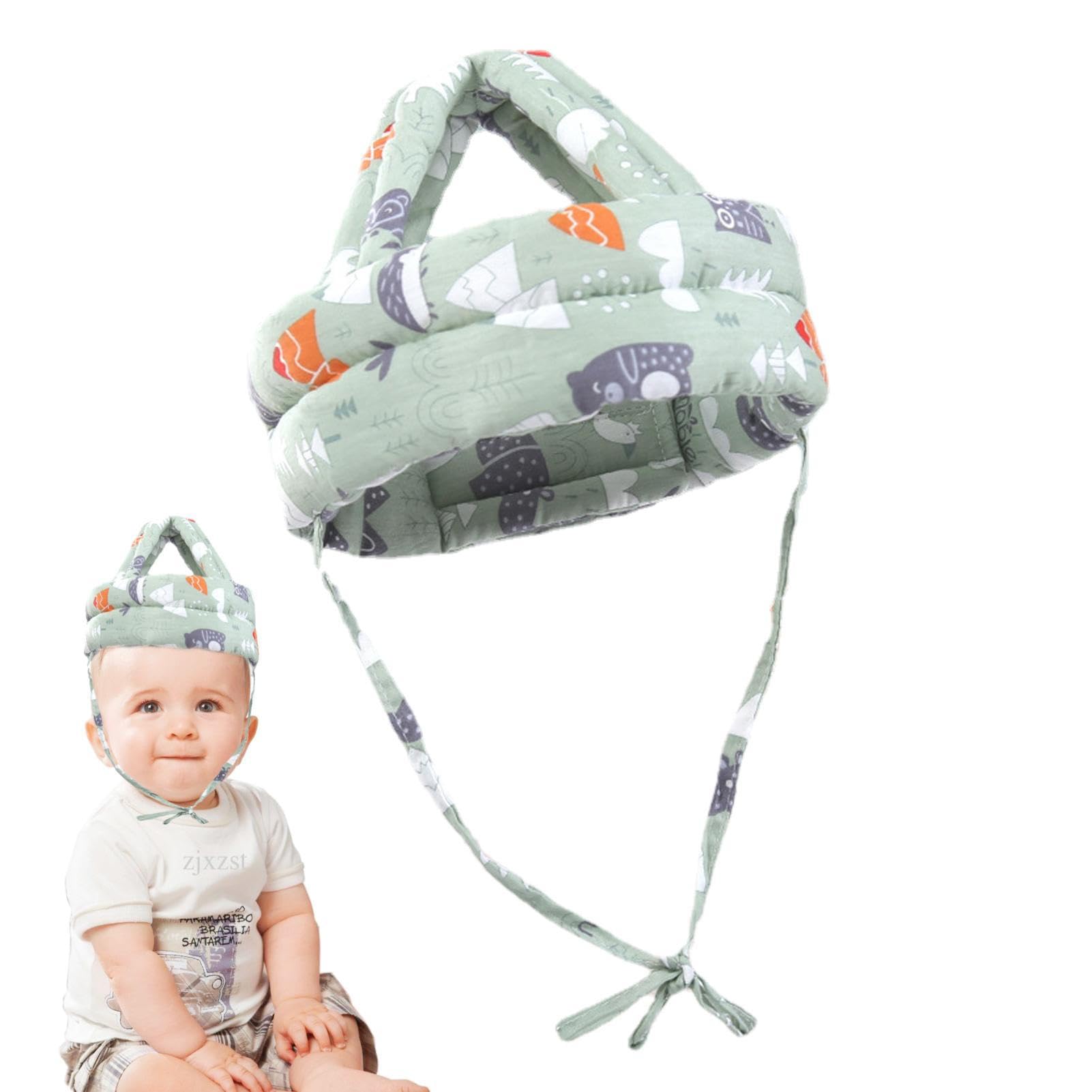 Baby Head Protector,Sweat-Proof Cotton Helmet Toddler Cushion for Head | Learning Walking Crawling Products for Nursery, Pre-Schools, Playgrounds, Home Kasmole