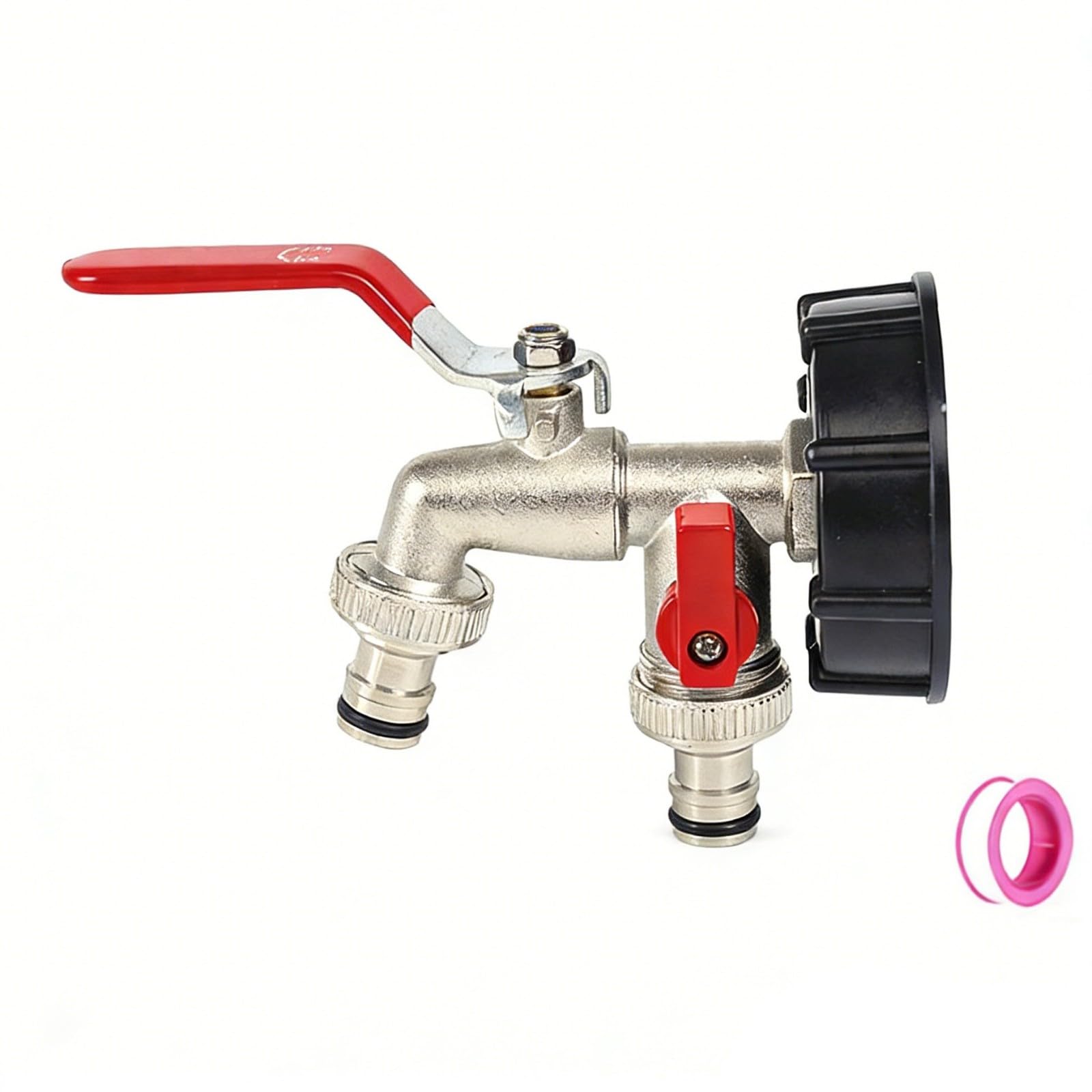 Outlet Double Control Water Tap Zincs Alloy Bidet Faucets Two Open Washing Machine Faucet Bathroom Accessories Quick Open Single Cold Outdoor Garden Pool Faucet