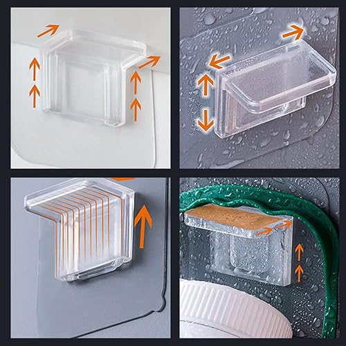 Miniatura 4 de Pasadores de estante autoadhesivos sin necesidad de perforación, clavija de soporte para estantes para armarios de vitrina, capa de tablón, soportes