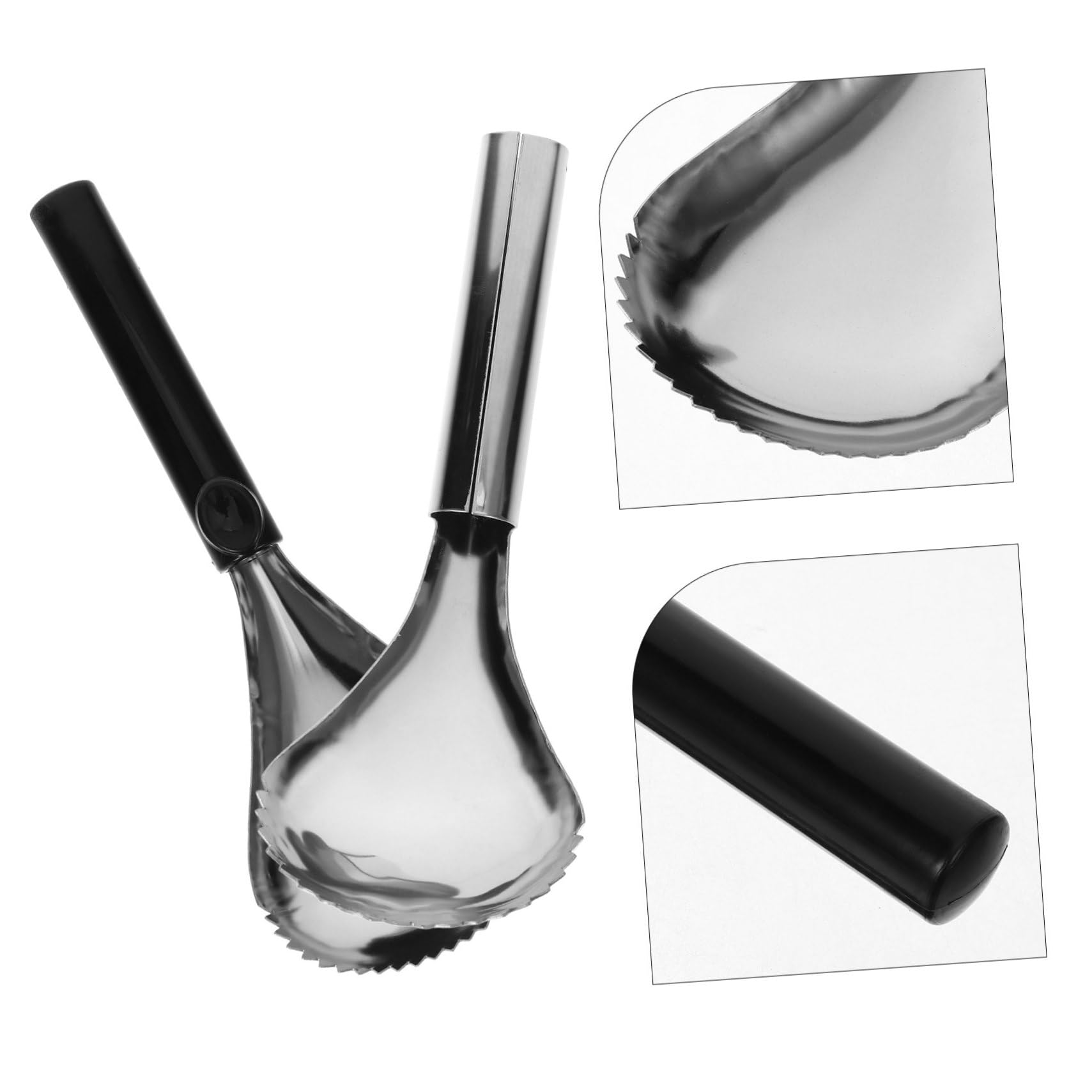 MAGICLULU 4 Sätze Kürbisschaufel Obstschaber Obstschale Obst- Und Gemüseentkerner Gadget Werkzeug Zum Entkernen Von Tomaten Kürbisschnitzschaufel Ananasschäler Rostfreier Stahl 2 Stück * 4