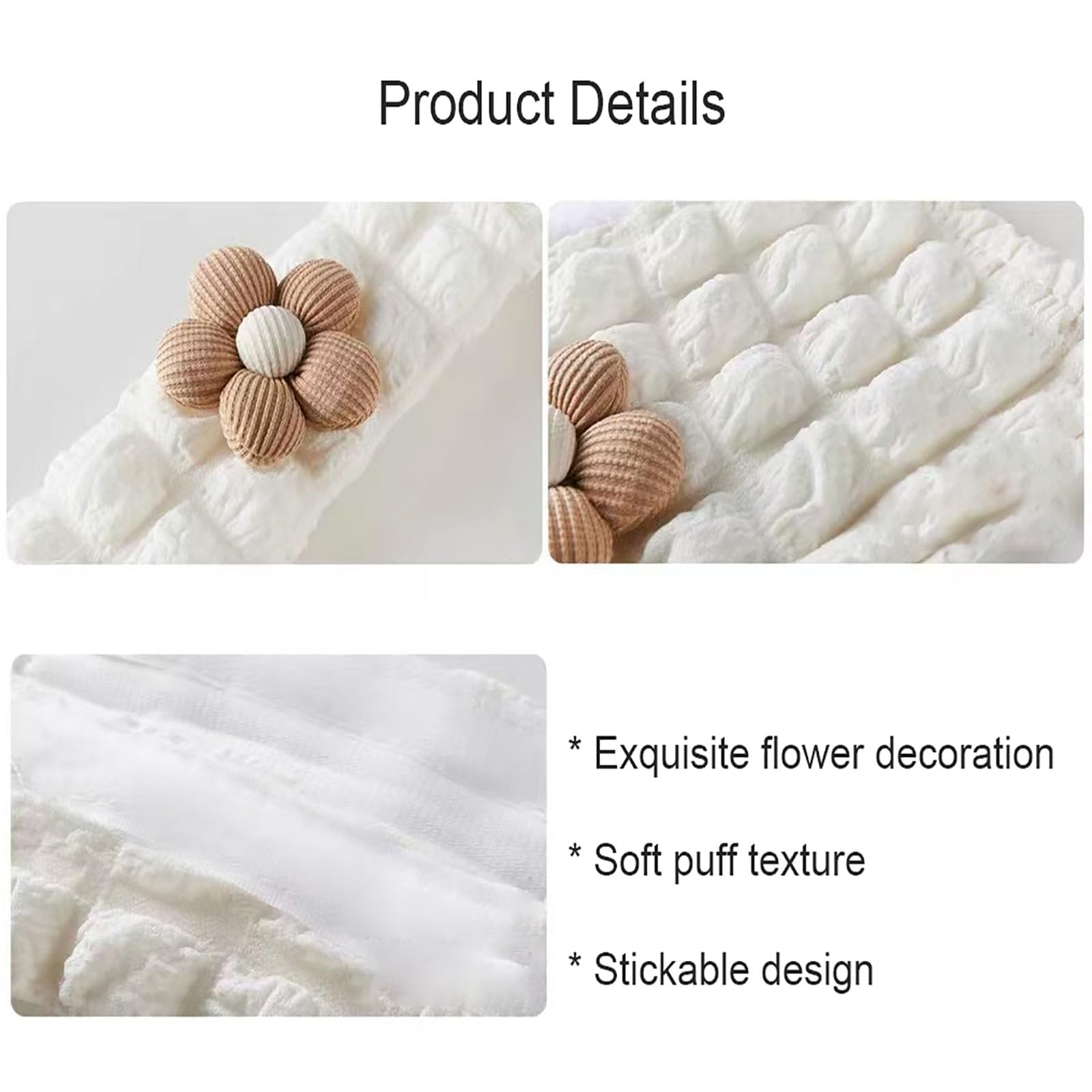 Funda para cinturón de seguridad de automóvil, paquete de 2 fundas de cinturón de seguridad, funda universal para cinturón de seguridad para adultos y niños (flor texturizada)