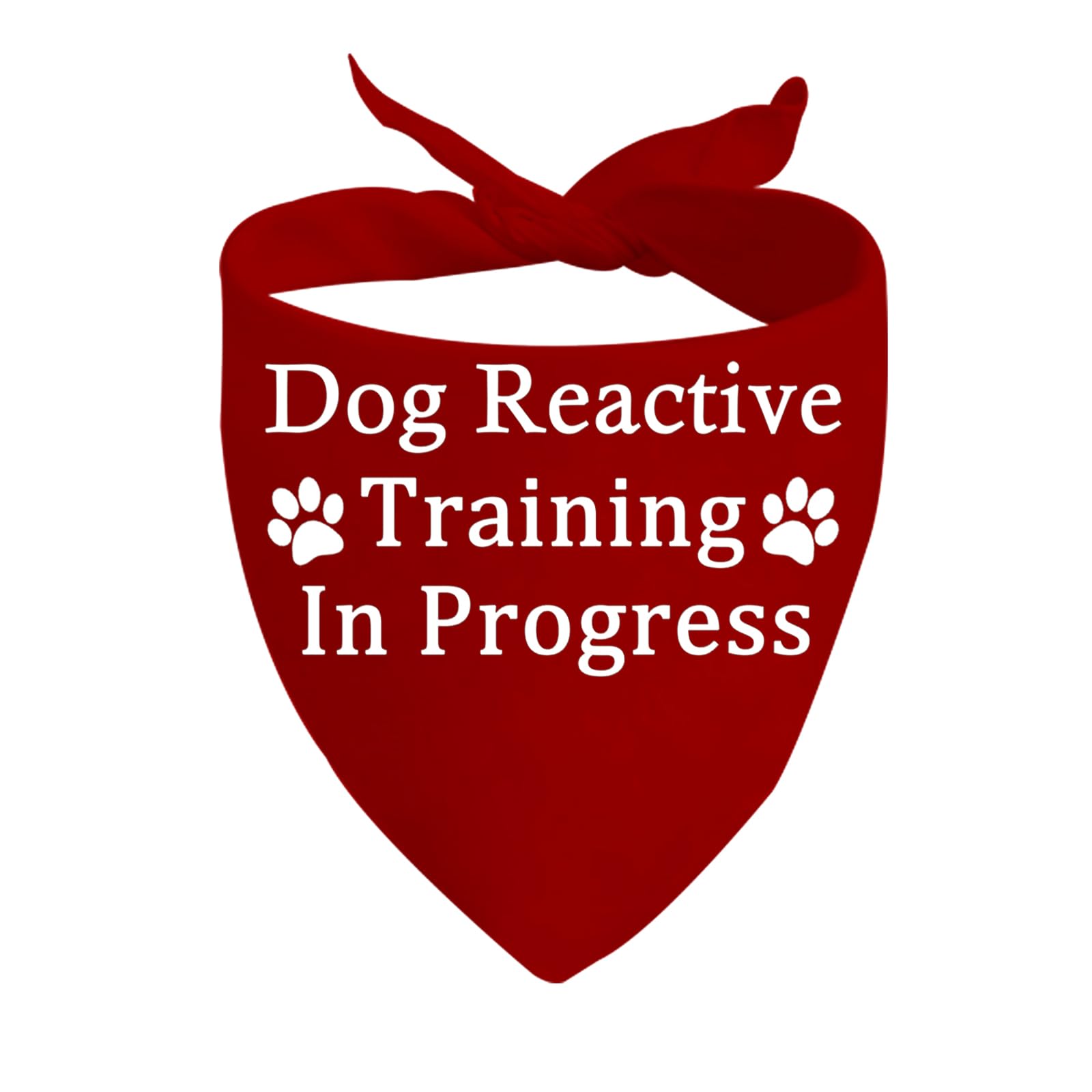 1 Piece Dog Reactive Training In Progress/Dog Reactive Bandana Pet Lover Gift (Training In Progress D)
