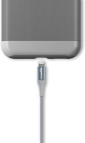 Miniatura 4 de Tienda Basics - Cable Lightning de nailon trenzado doble a USB, colección avanzada, cargador para iPhone certificado MFi