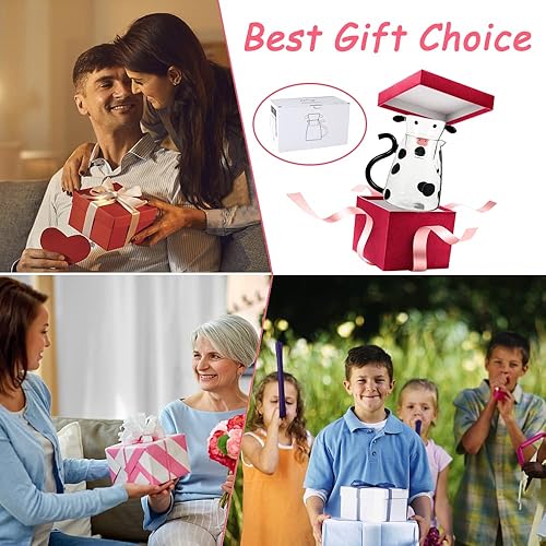 Miniatura 8 de Jarra de agua de vidrio con taza de cristal, juego de jarra de noche de vaca linda jarra de té de cristal, jarra de leche para bebida de medianoche,