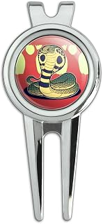 GRAPHICS & MORE Cobra Snake Golf Divot Repair Tool and Ball Marker