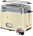 Russell Hobbs Retro Toaster, Creme, 2-Scheiben, 1300 Watt, Edelstahl