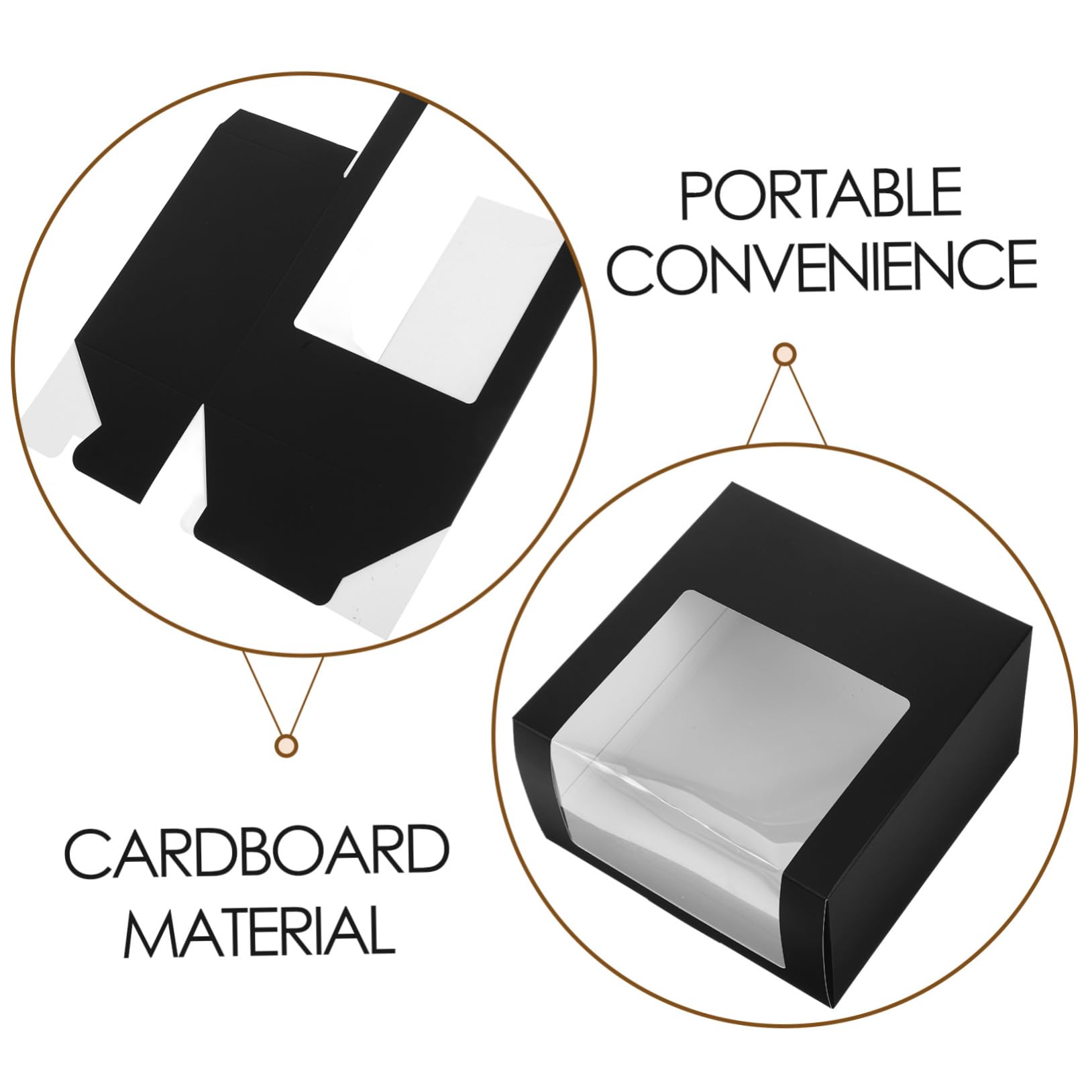 NULYLU Travel Hat Storage Box 2pcs Baseball Cap Holder Hat Organizer Box Window Display Universal Fit Lightweight Portable