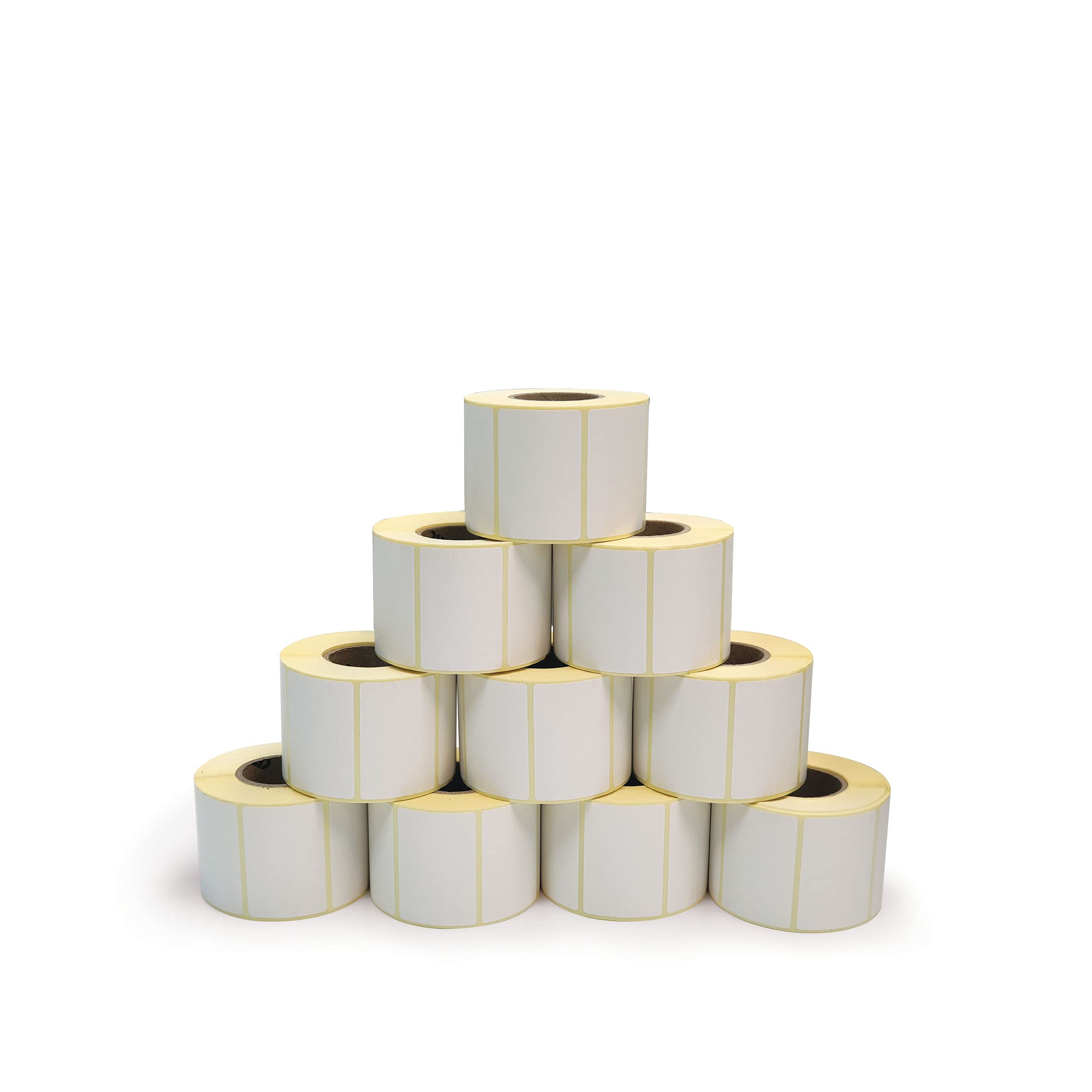 OSCAR Sticker Label Size 58x39 mm for Barcode Label Printer Scale | Direct Thermal & Thermal Transfer | White Color | 800 Labels per Roll | 40 mm Core | Best For Grocery Scales (10)