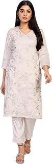 W for Woman Embroidery Sequined Straight Kurta