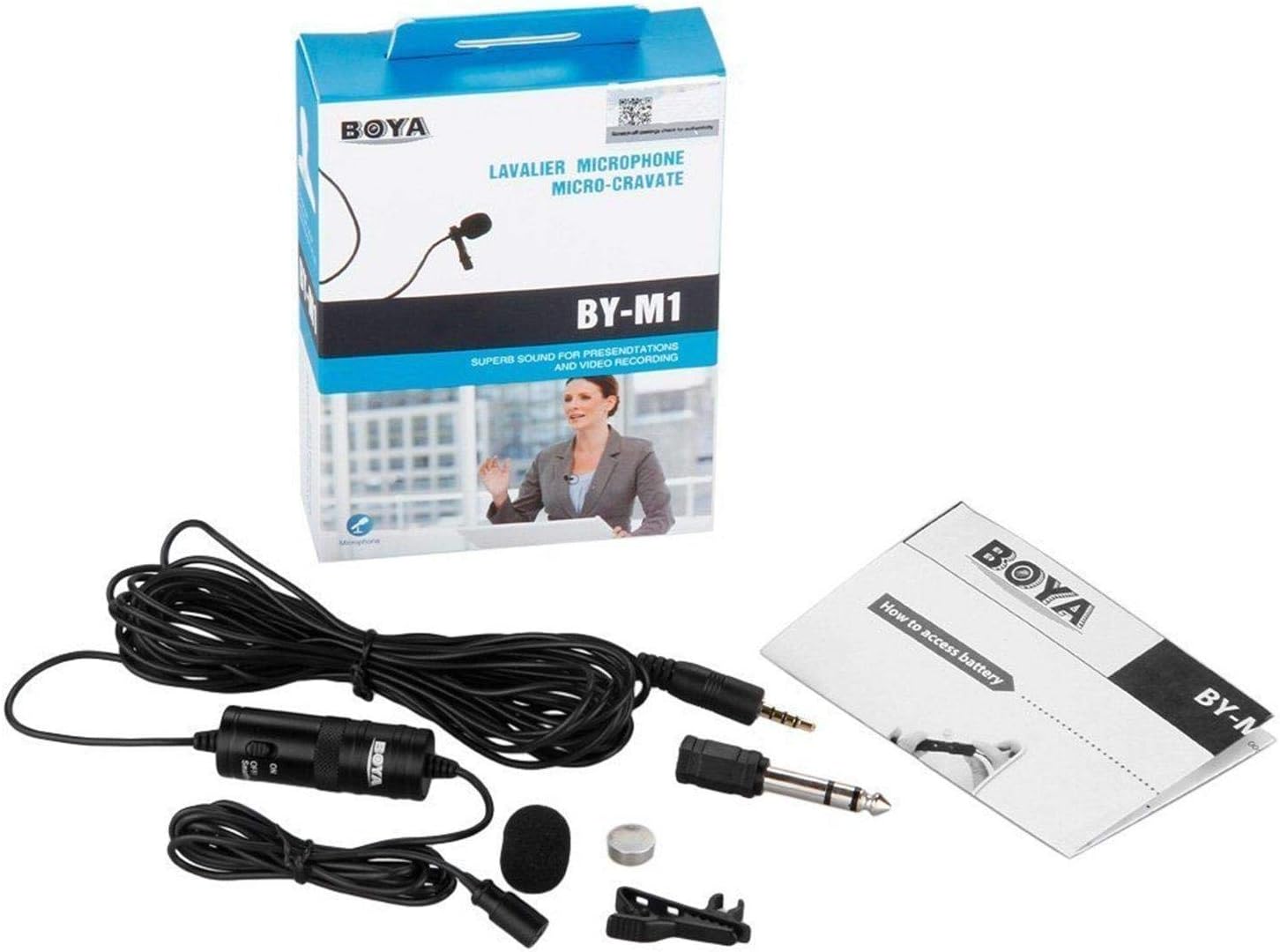 BY-M1 Omnidirectional Lavalier Condenser Recording Microphone