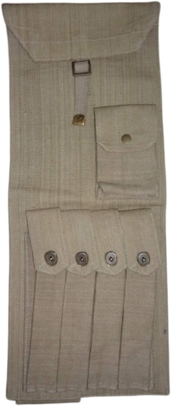 warreplica U.S. WWII Reproduction M3 / M3A1 Grease Gun Carry Bag-Heavy Duty Canvas and Webbing-Perfect for Historical Reenactors,Military Vehicle Crewmen and Weapon Display-Field Gear Replica