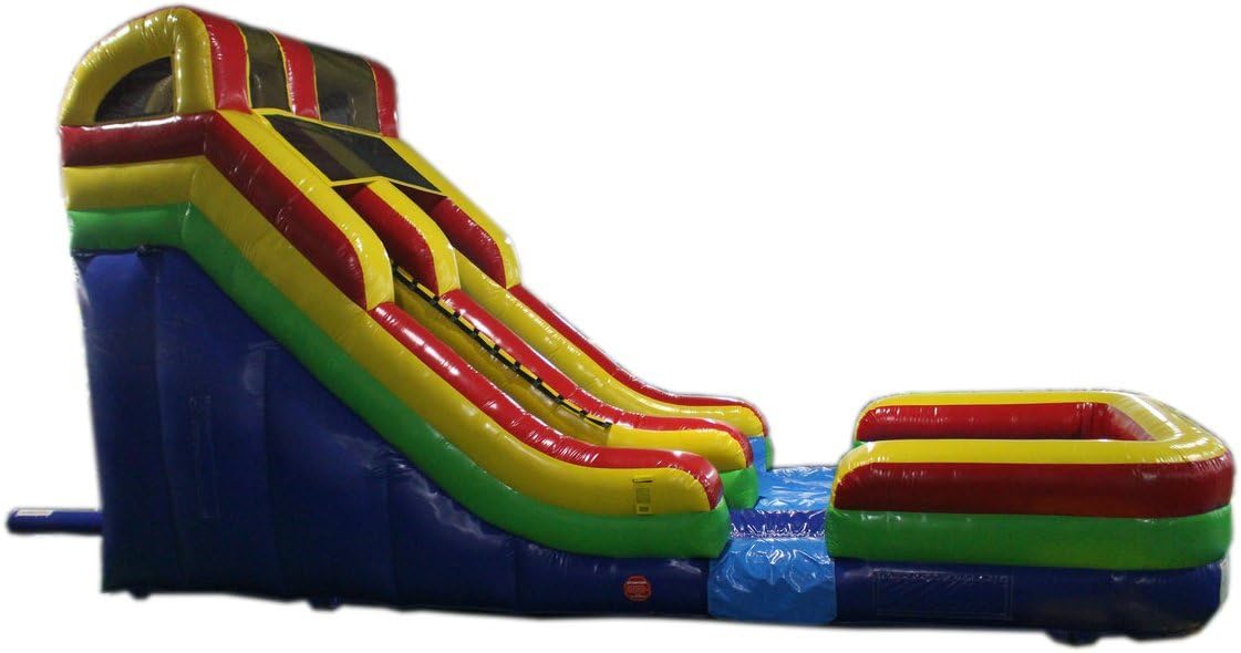 Commercial Grade 17 Foot High Water Slide Bounce House Inflatable