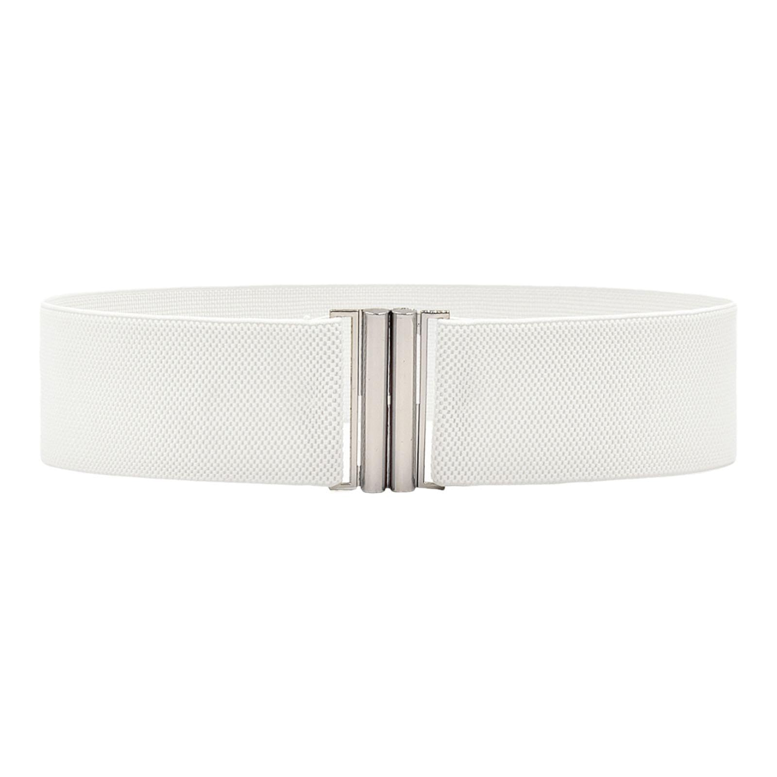 Women Elastic Belt Stylish Woman Waist Belt for Sweater Maxi Shirts Clothes White-image-40
