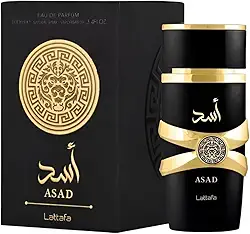 Perfume Árabe Importado Masculino Assad Eau de Parfum Original, Projeta e fixa Volume 100ml