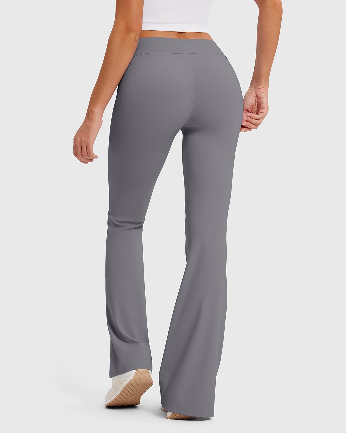 MOOSLOVER Women Bootcut Flare Yoga Pants Drawstring High Waist Pilates Leggings Stretch Butter Soft Active Pant
