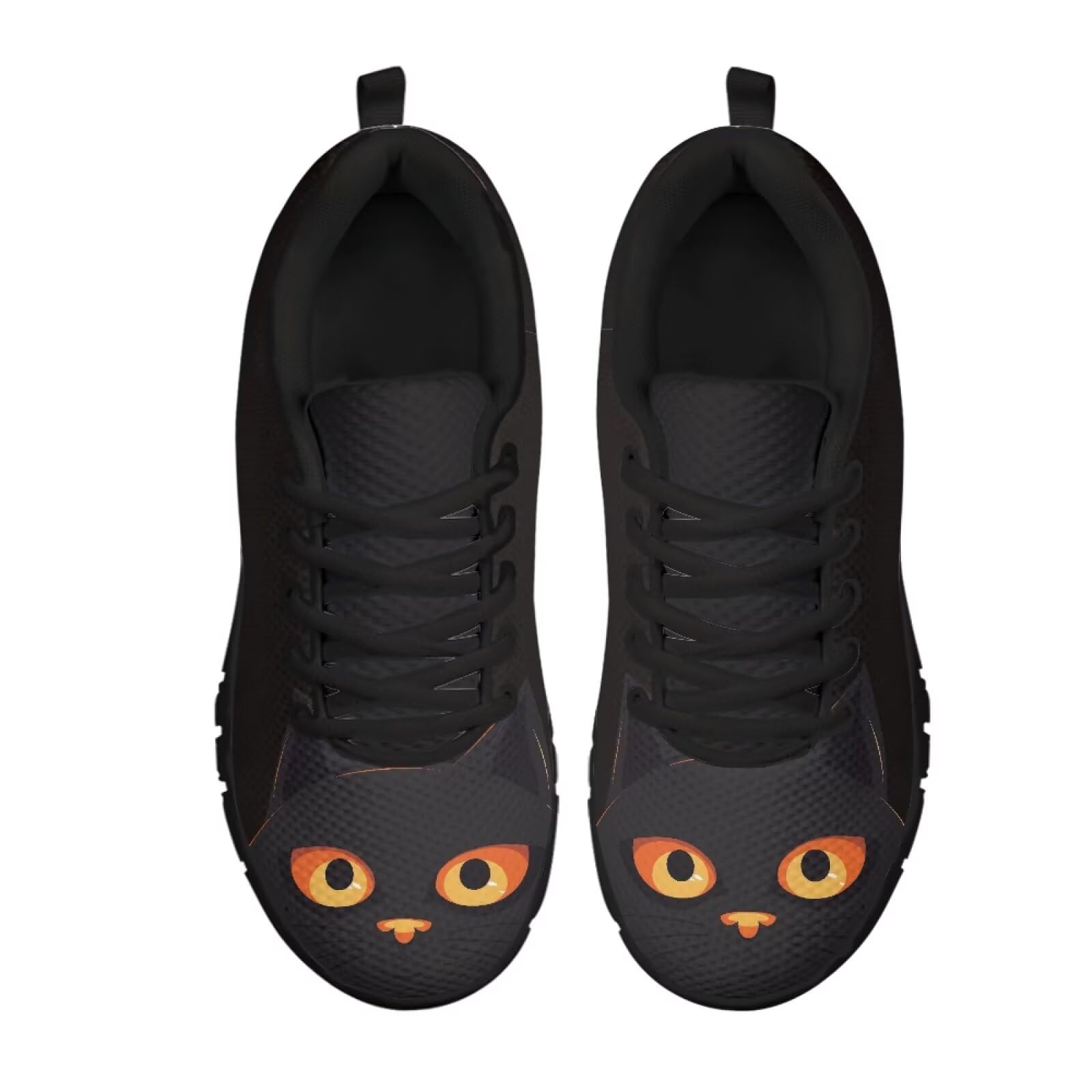 JUDENTIDOS Black Cat Running Shoes Mesh Nurse Sneakers Tennis Shoes for Men Women Mesh Gym Sports Shoes Footwear