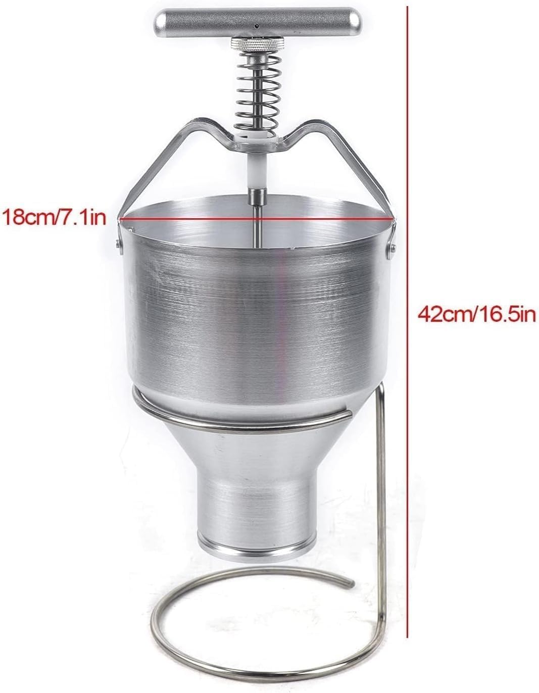 Depósito manual de donas con soporte, 6 grosores ajustables, máquina cuentagotas comercial para panadería, restaurante, cafetería